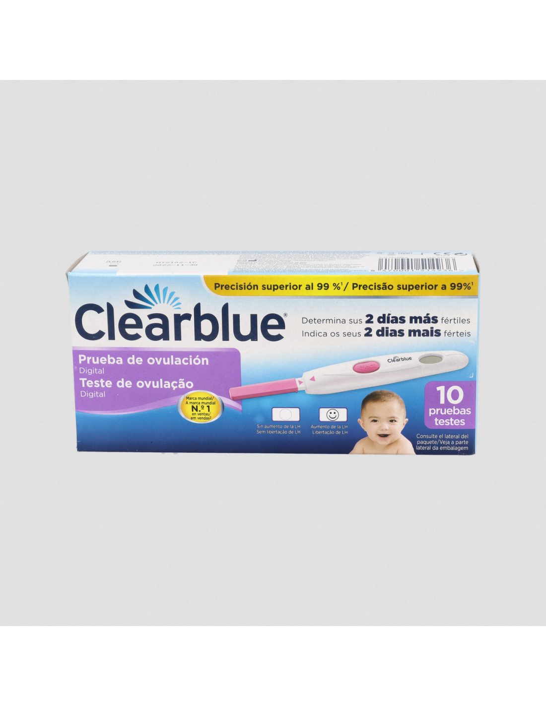Clearblue Test de Ovulación Digital 10 Tiras 