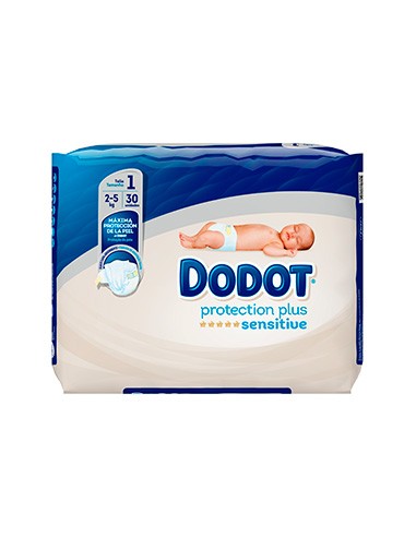 Dodot Protection Plus Sensitive - Pañales, Talla 1 (2 a 5 kg