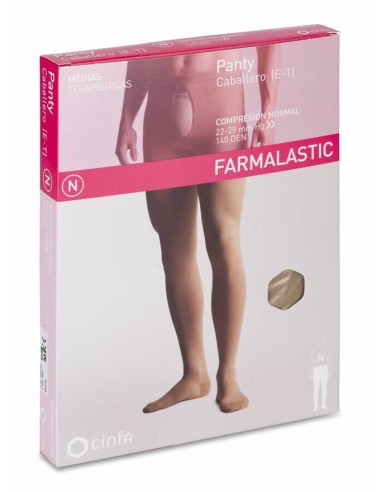 Farmalastic Panty (e-t) Compresion Normal 1 Unidad Talla Mediana Color Camel