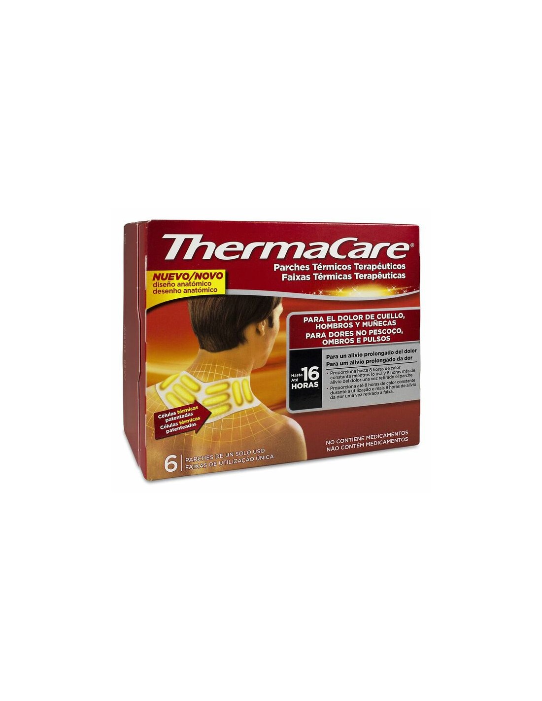 THERMACARE PARCHE TERMICO CUELLO HOMBRO MU¶????ECA 6 PARCHES