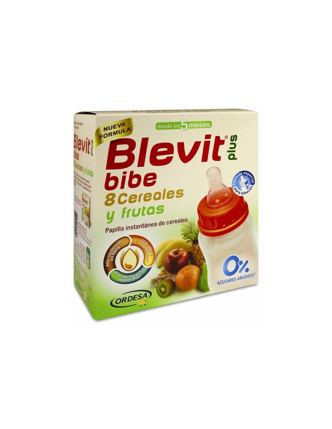 Blevit Plus Bibe 8 Cereales Y Frutas 1 Envase 600 G
