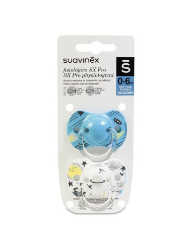 Suavinex Chupete Silicona Fisiológico SX Pro Zero 2 - 2 Meses