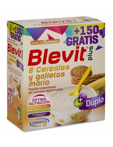 Blevit Plus 8 Cereales Y Galletas 2 Envases 300 G
