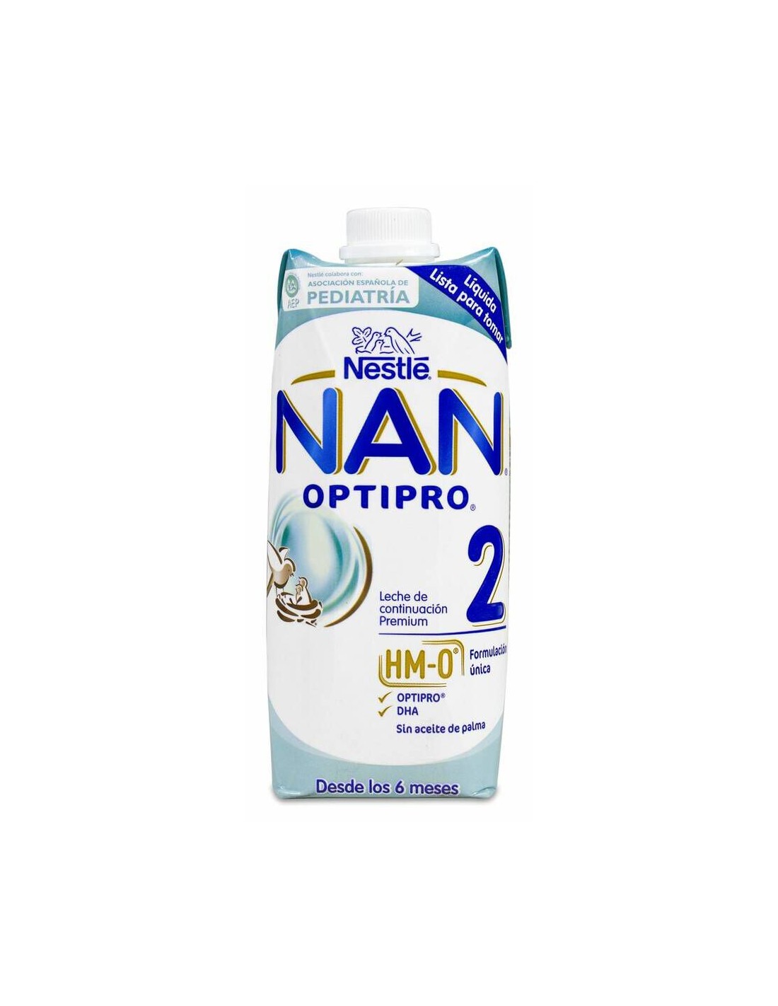 Nidina 2 optipro leche líquida 6 meses + 500 ml