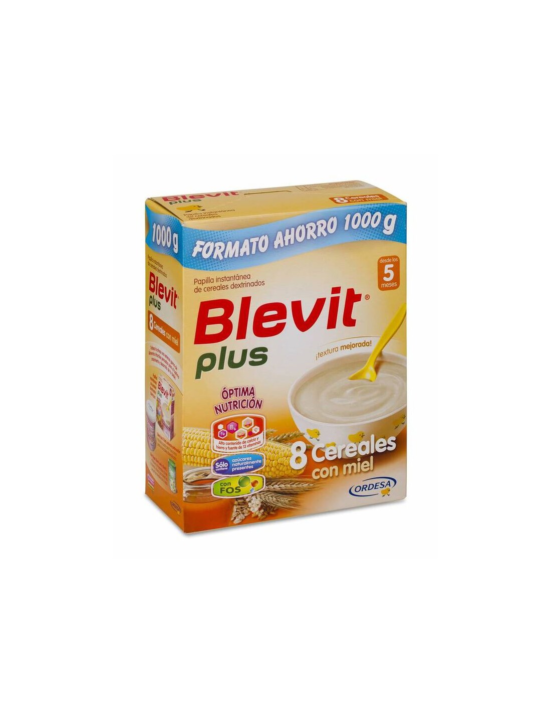 Blevit Plus 8 Cereales con Miel Formato Ahorro 1000 g
