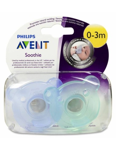 Philips Avent - Chupetes Soothie azules 0-6 meses
