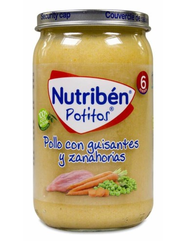 Nutriben Pollo Con Guisantes Y Zanahorias 1 Potito 235 G