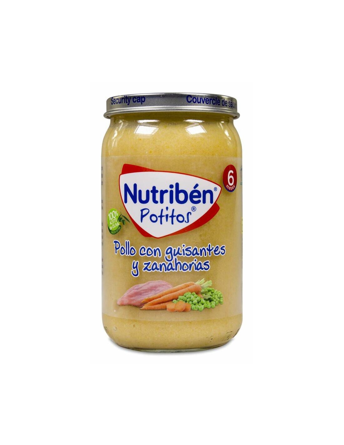 Nutriben Pollo Con Guisantes Y Zanahorias 1 Potito 235 G