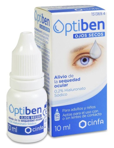 Optiben Ojos Secos Gotas 1 Frasco 10 Ml