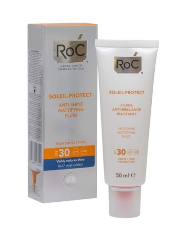 Roc Soleil Protect Fluido Matificante Antibrillos Spf 30 1 Envase 50 Ml