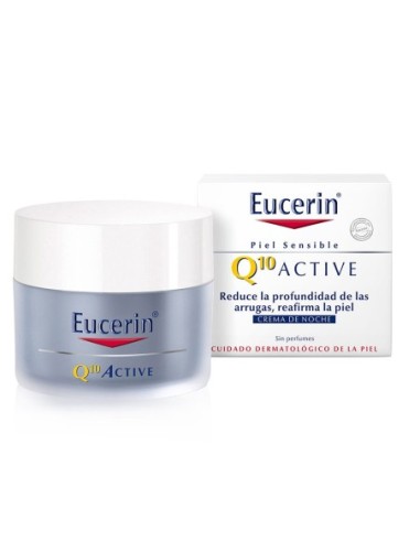 Q10 Active Crema De Noche Eucerin Piel Sensible 1 Envase 50 Ml