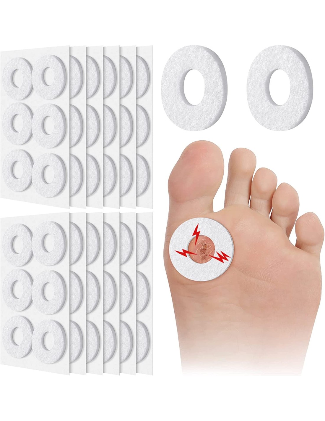 Láminas de fieltro - Productos gel y silicona pies - Podología