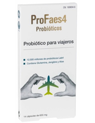 Profaes4 Probiotico Para Viajeros 14 Capsulas