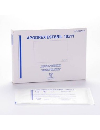 Apodrex Aposito Esteril 10 Unidades 18 Cm X 11 Cm