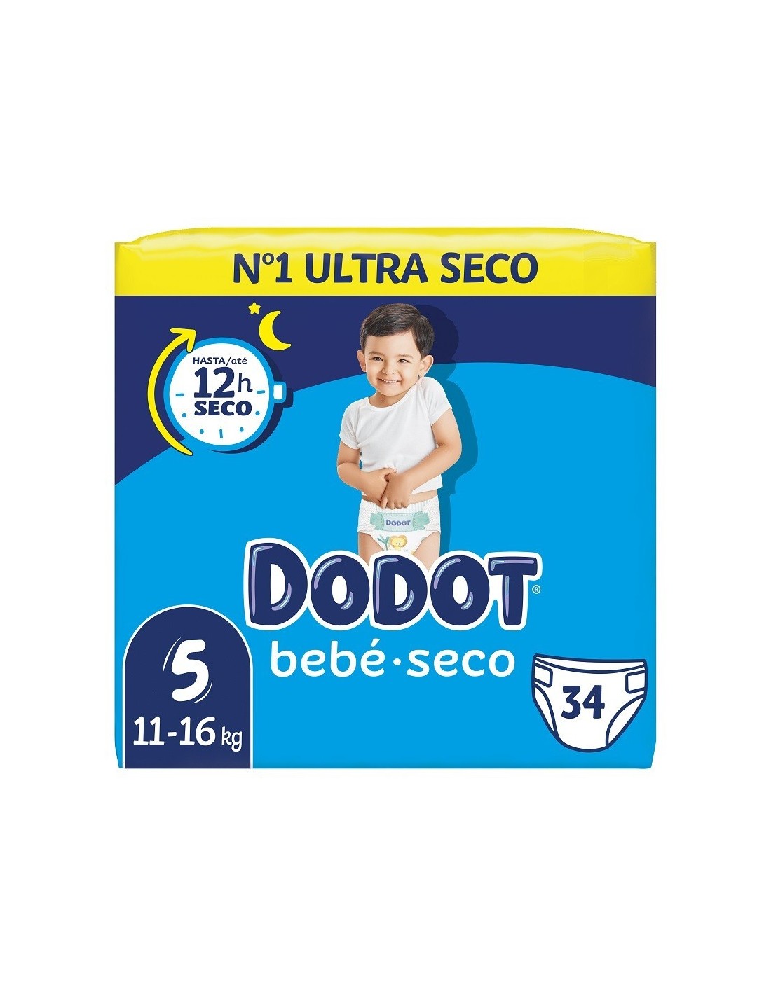 Pañal Infantil Dodot Protection Plus Sensitive Talla 1 2-5 Kg 28 Unidades