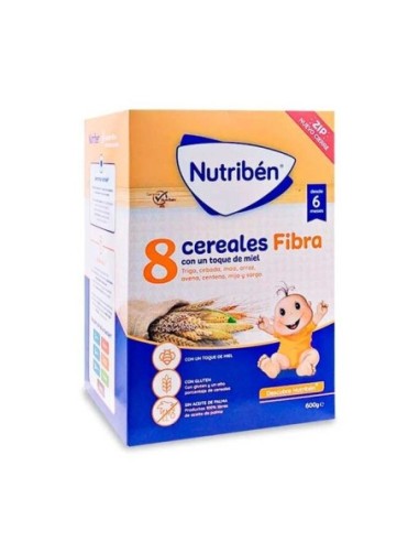 Nutriben 8 Cereales Y Miel Fibra 1 Envase 600 G
