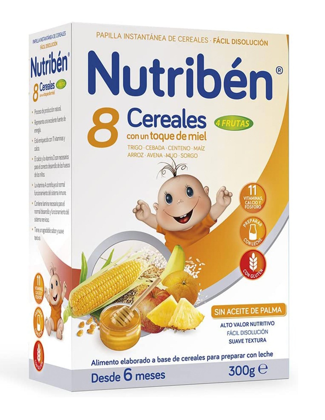 Cereal Seco Hero Baby Cereales con Fruta, 300 g (A partir de los 6 meses)