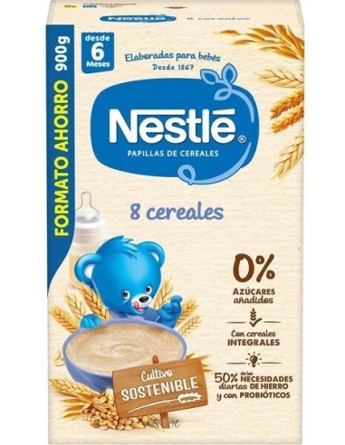 Nestle Papilla 8 Cereales 1 Envase 900 G