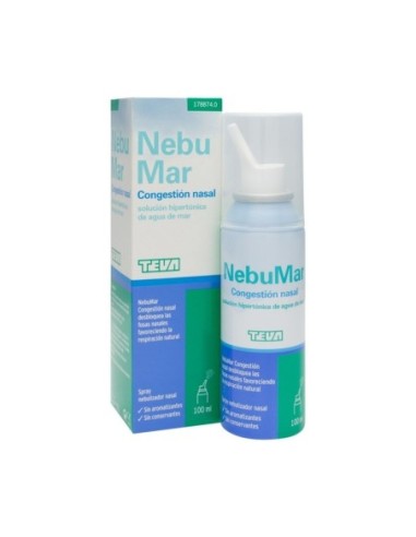 Nebumar Congestion Nasal Solucion Salina 1 Spray 100 Ml