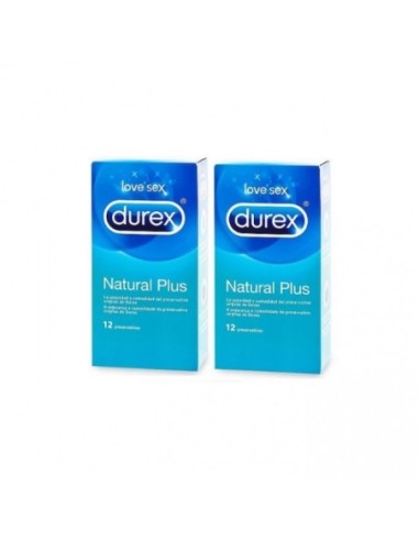 Durex Natural Plus Preservativos 12 und Preservativos 2 Cajas