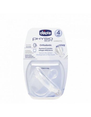 Chupete Silicona Chicco Physio Soft 6 - 12 Meses 1 Unidad