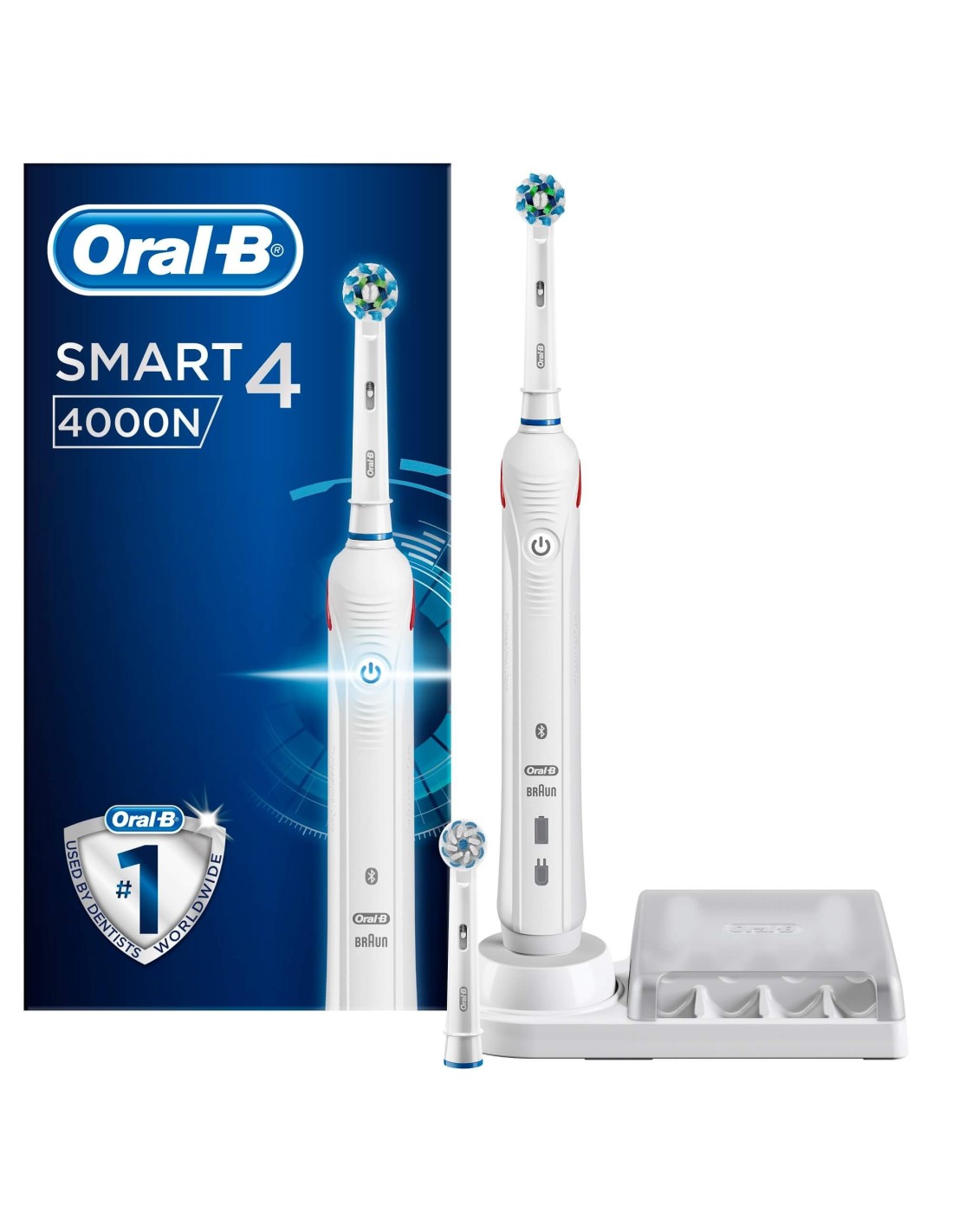Cepillo Dental Electrico Recargable Oral-B 4400S Smart 4 Blanco