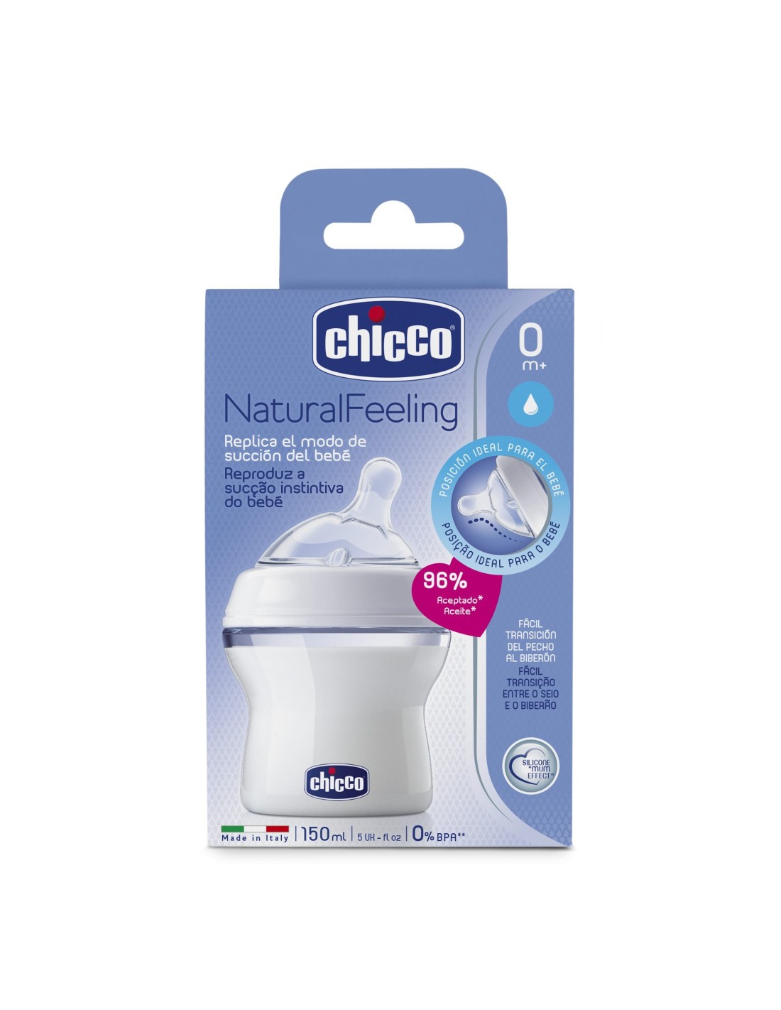 CHICCO Biberon Original Touch Caucho Natural 150ml