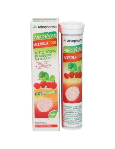 Arkovital Acerola 1000 Vitamina C 20 Comprimidos Efervescentes