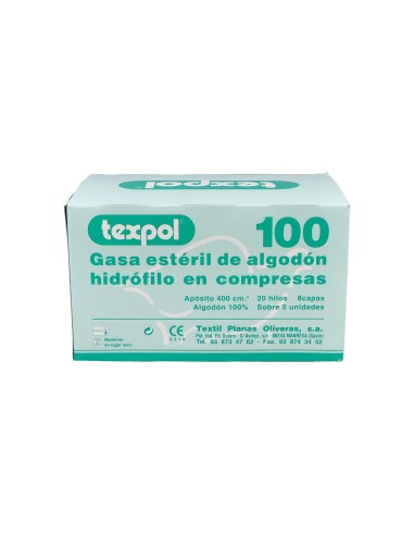 Compresa Esteril Texpol 100 Un